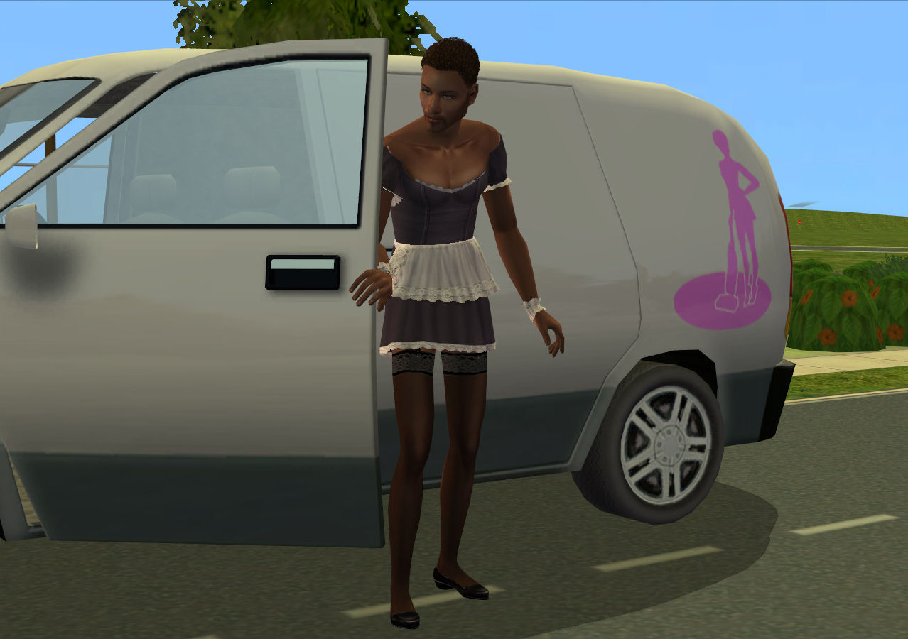 Mod The Sims Solved Wcif Maid Dress For Males